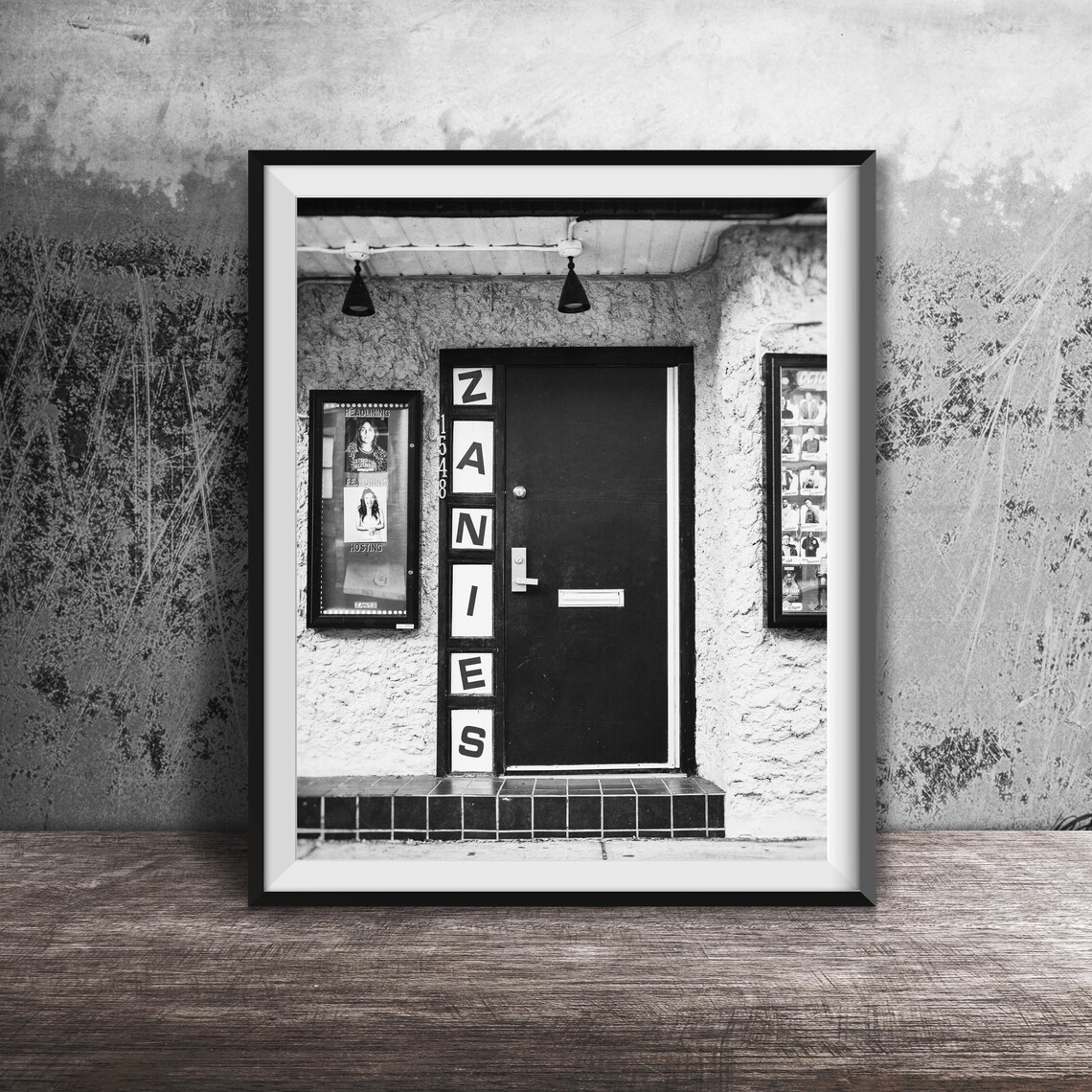 Zanies Vertical Letter Sign Comedy Club Door Photography Poster - Image 2