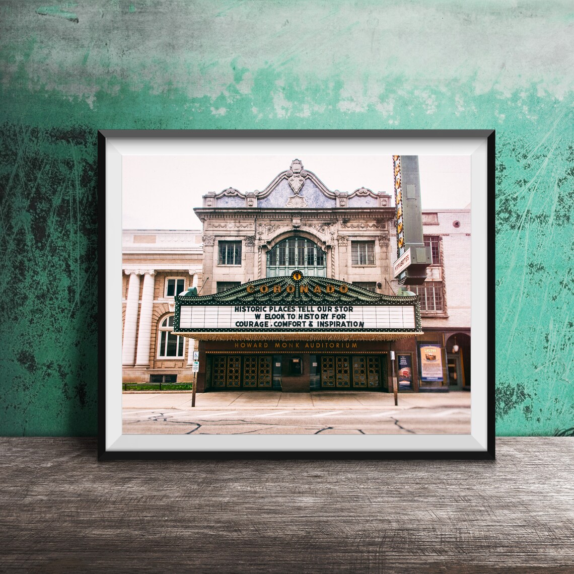 Coronado Theatre Rockford Photography Art Print