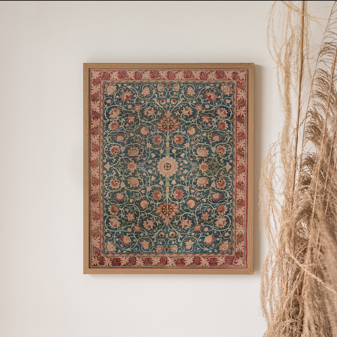 William Morris Antique Rug Tapestry Floral Wall Hanging Poster - Image 4