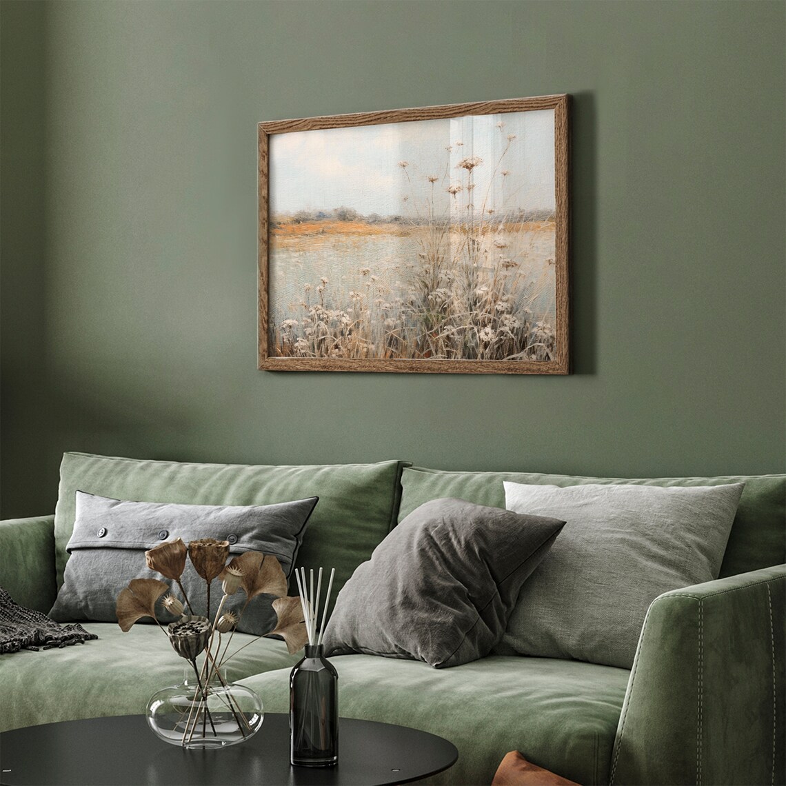 Vintage Spring Wildflower Field Frame Tv Art Flower Meadow Frame Tv Art Warm Tone Summer Landscape French Country Floral Painting - Image 3