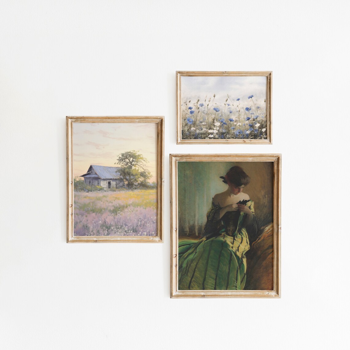 Set of 10 Vintage French Country Spring Artworks Gallery Poster - Image 5