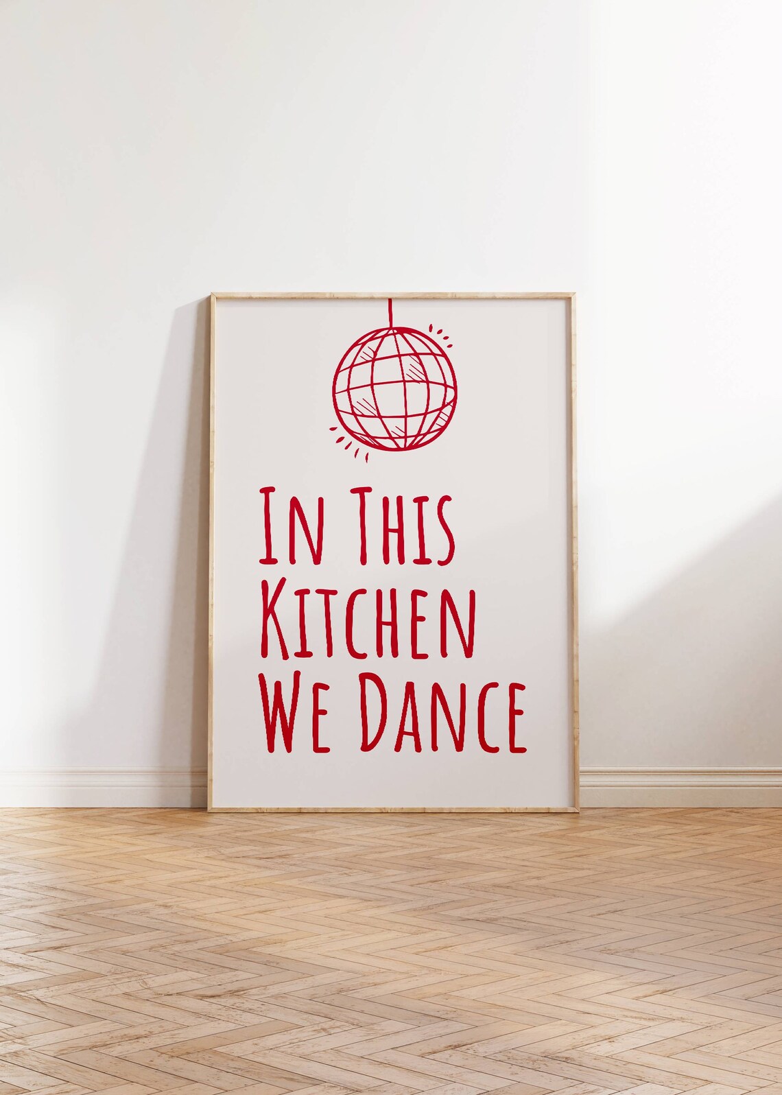 In This Kitchen We Dance Quote Art Print - Image 3