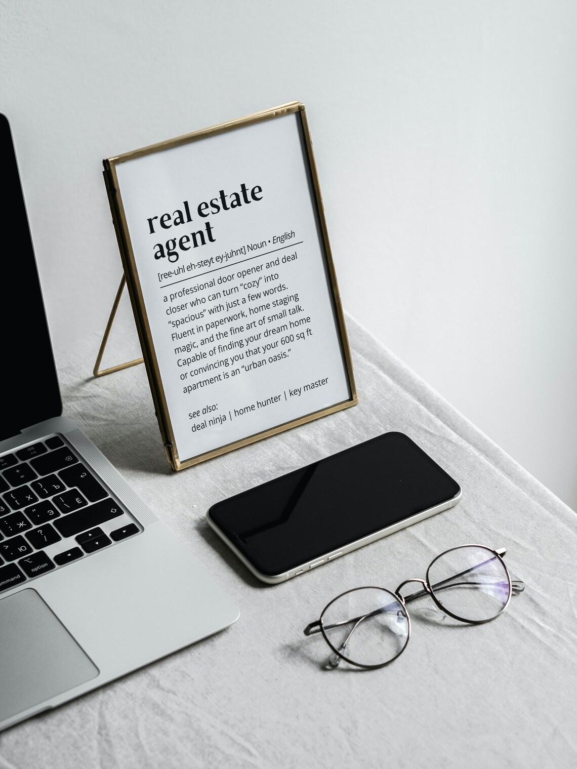 Real Estate Agent Definition Office Decor Poster - Image 2