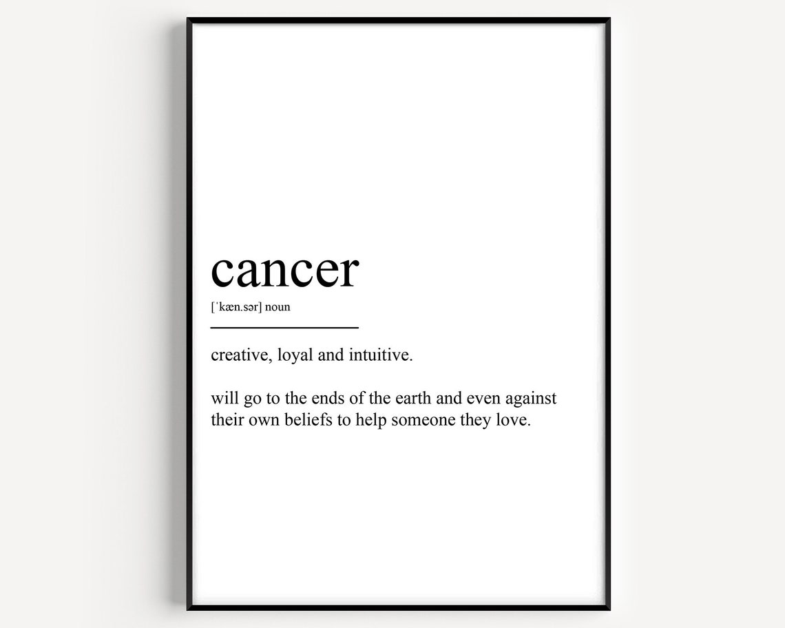 Cancer Definition Poster Print