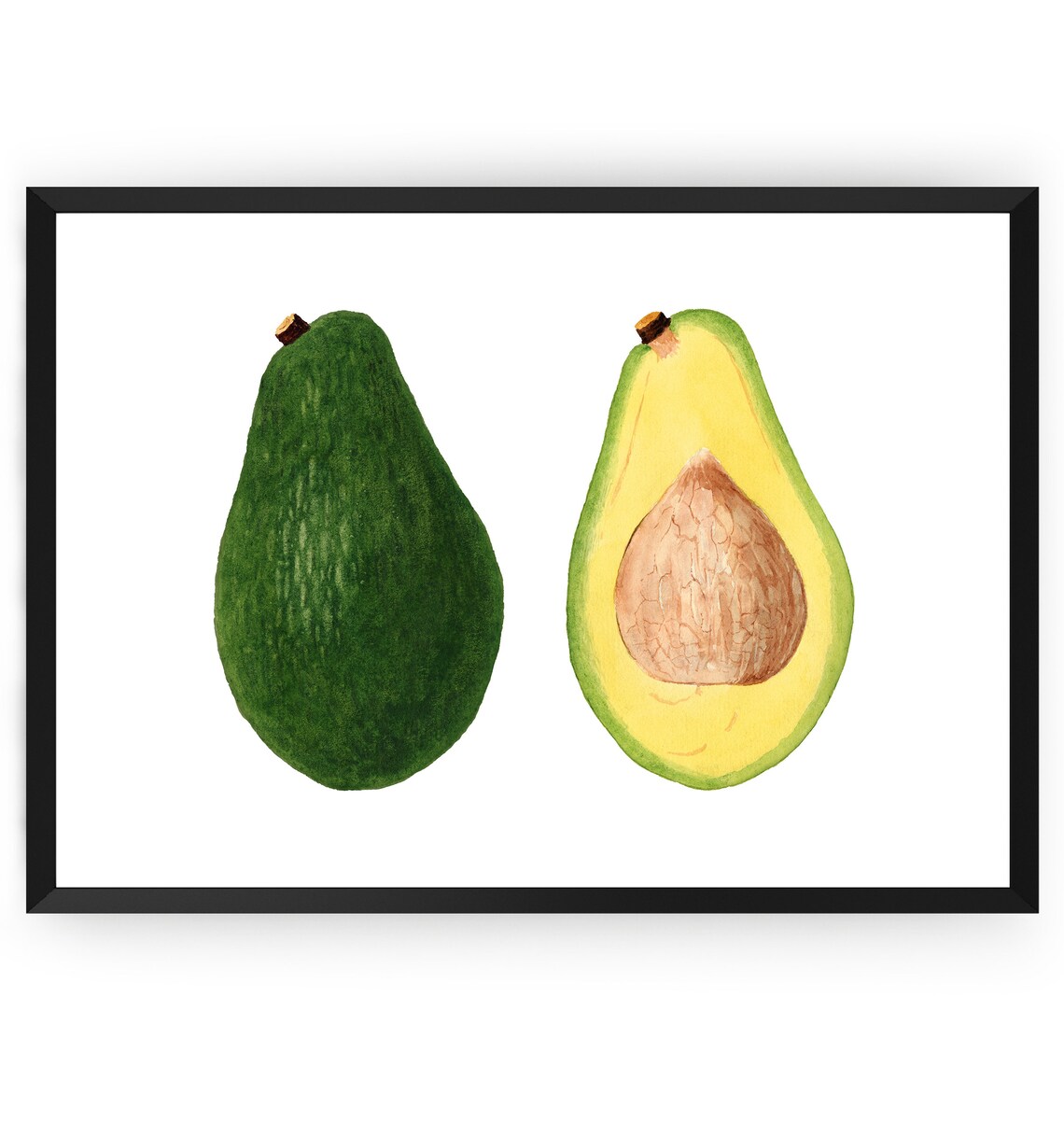 Vintage Avocado Print, Kitchen Decor Poster