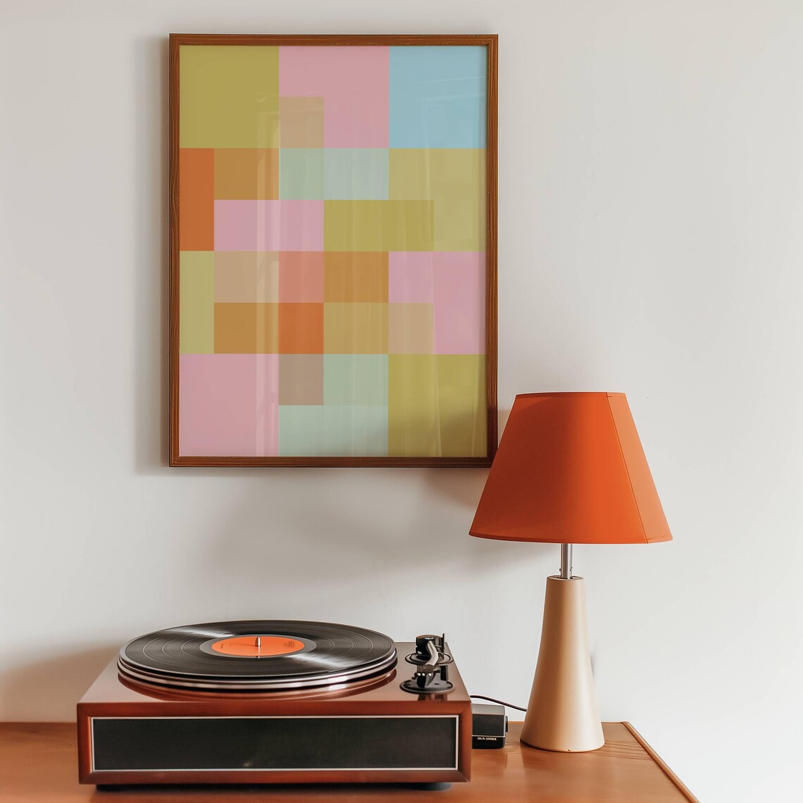 Abstract Colour Block Geometric - Minimalist Mid-Century - Image 3