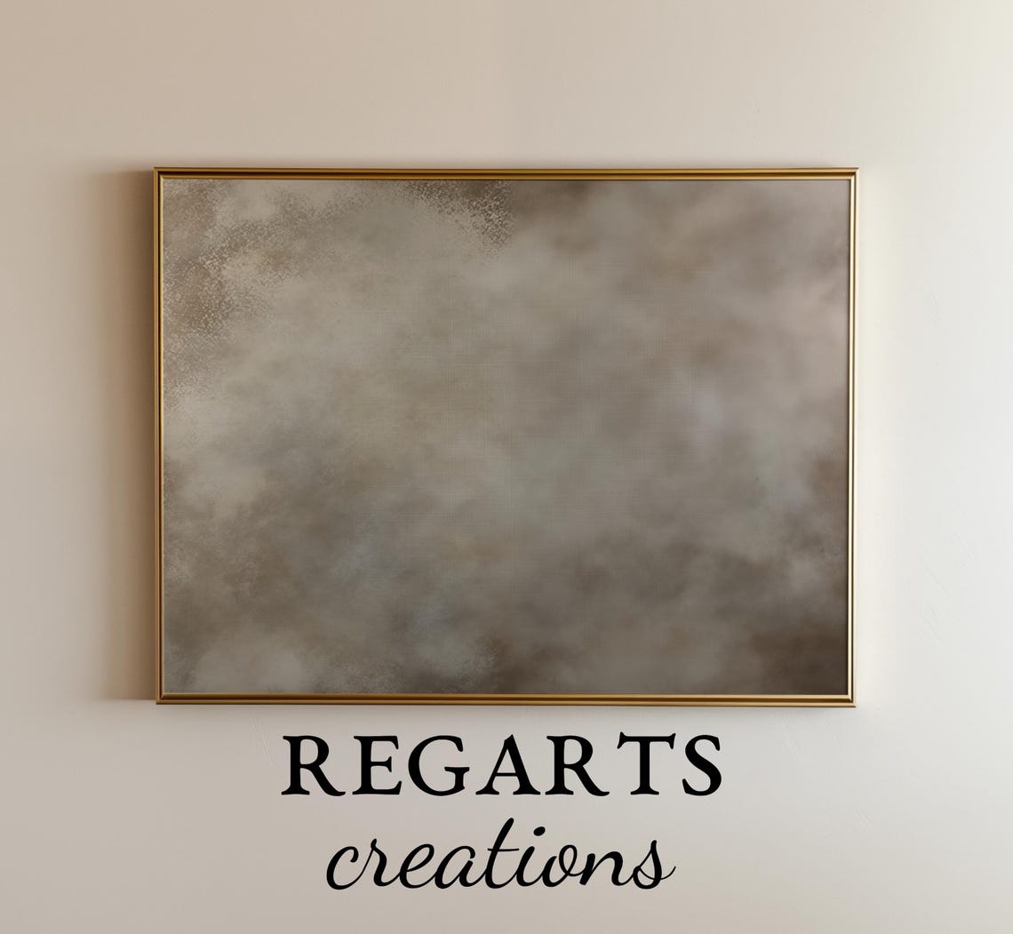 Earthy Moody Abstract Painting Neutral Textured Warm Tones Poster - Image 6