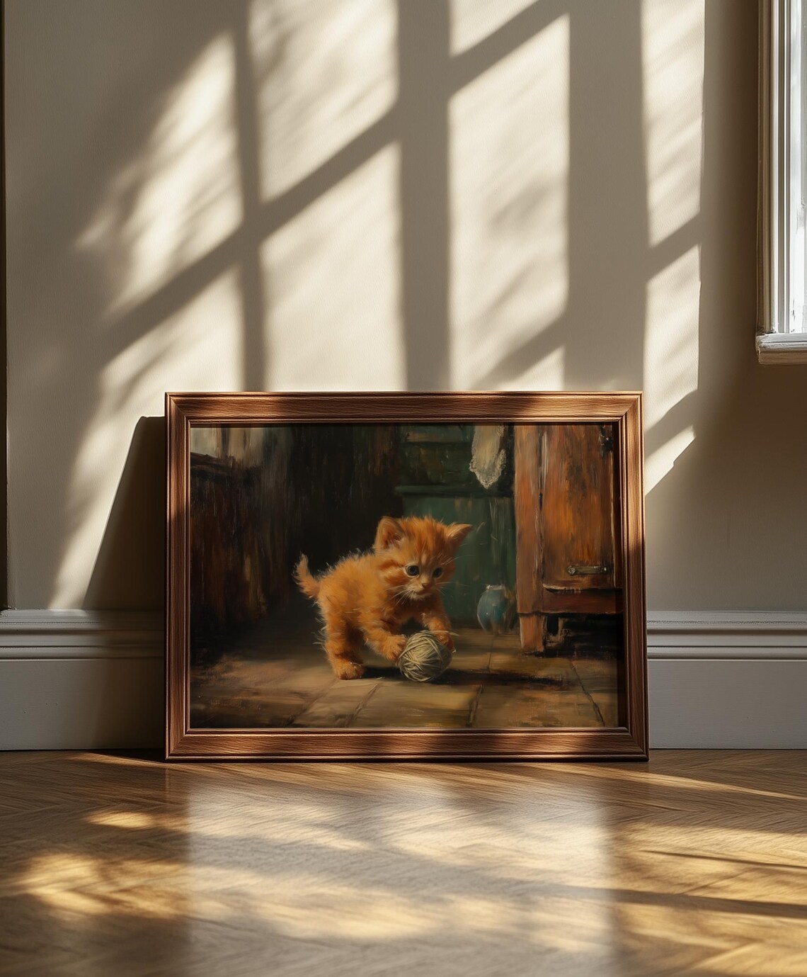 Orange Cat Decor, Pet Portraits Art Print - Image 6