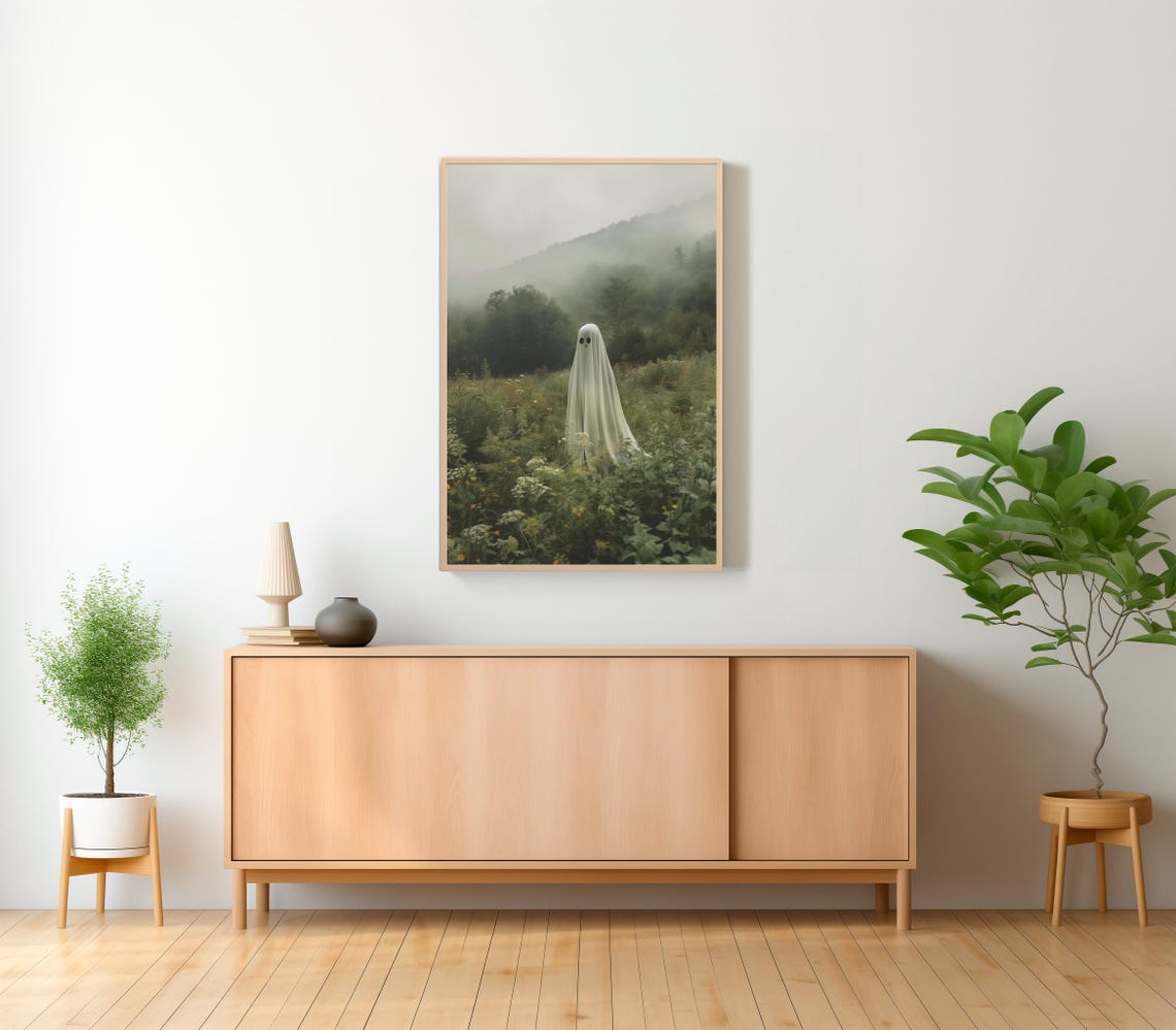 Ghost In The Forest A Ghost In The Highlands Vintage Poster Art Poster Print Dark Academia Ghost Print Gothic Victorian - Image 2