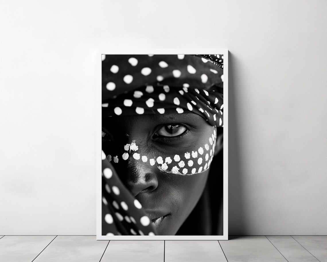 Black Art, Black and White African Wall Art Print - Image 3