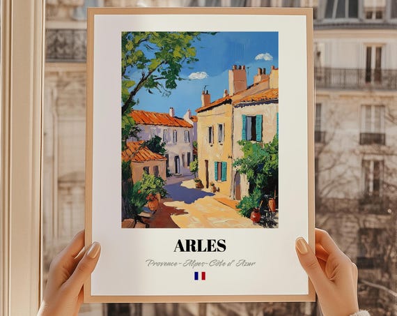 Arles Provencealpescte Dazur France Wall Art Oil Painting Reproduction Print Friend Gift Bedroom Decor