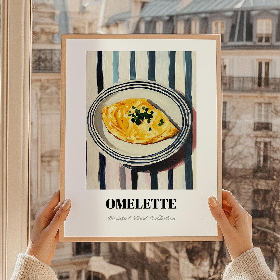 Omelette Food Print Restaurant Menu French Kitchen Art Candy Party Poster