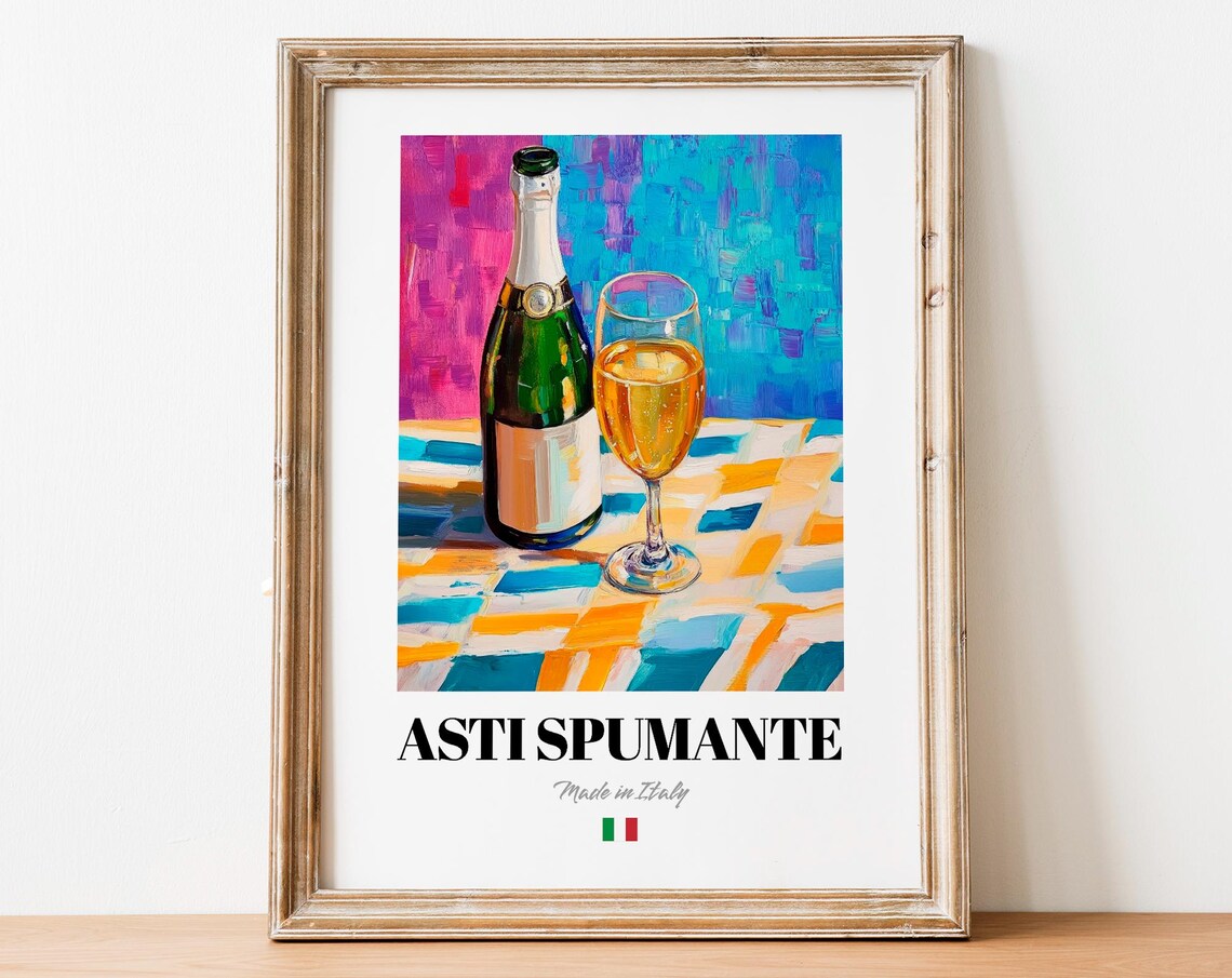 Asti Spumante Celebratory Sparkling Wine Art Print