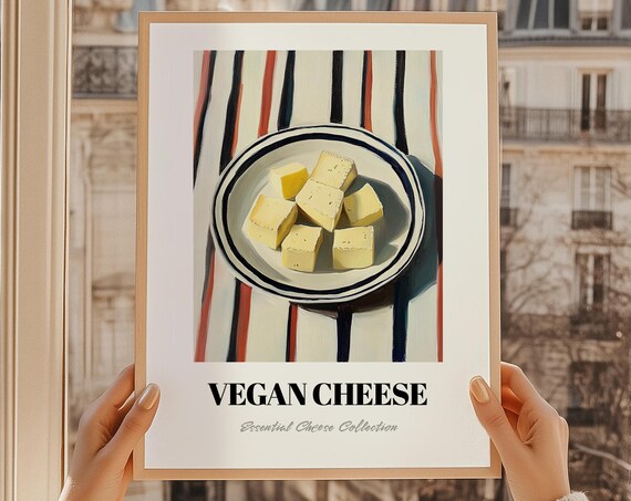 Vegan Cheese Essential Cheese Collection Kitchen Still Life Print
