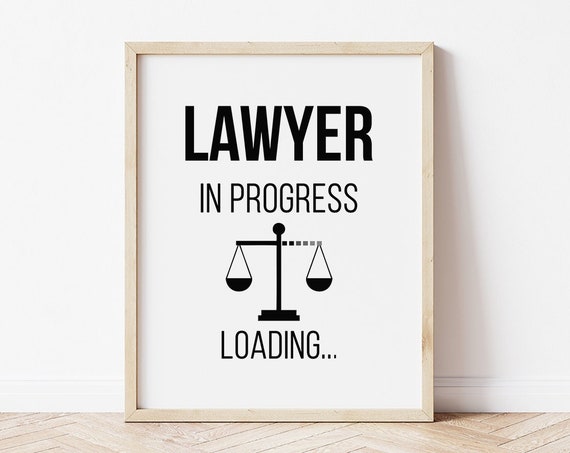 Law School Graduation Gift, Future Lawyer Art Print