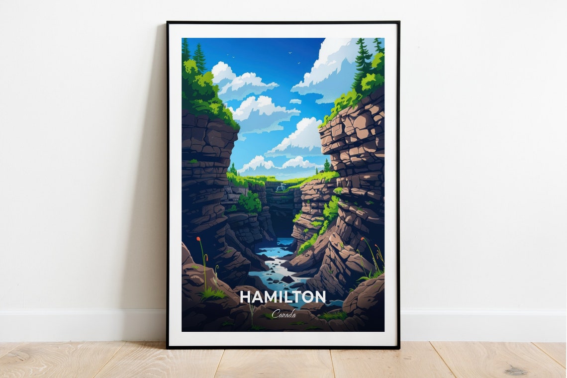 Hamilton Canada Devils Punch Bowl Wild Rocky Gorge Stream Poster