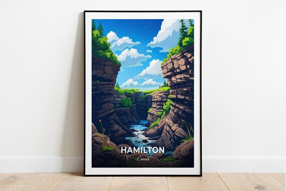 Hamilton Canada Devils Punch Bowl Wild Rocky Gorge Stream Poster