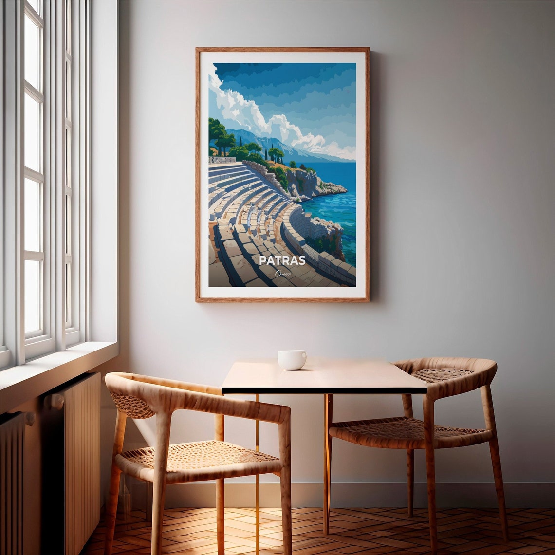 Patras Greece Ancient Amphitheater Overlooking the Sea Poster - Image 2