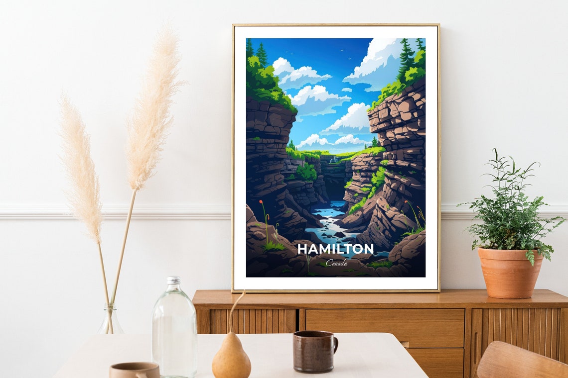 Hamilton Canada Devils Punch Bowl Wild Rocky Gorge Stream Poster - Image 2