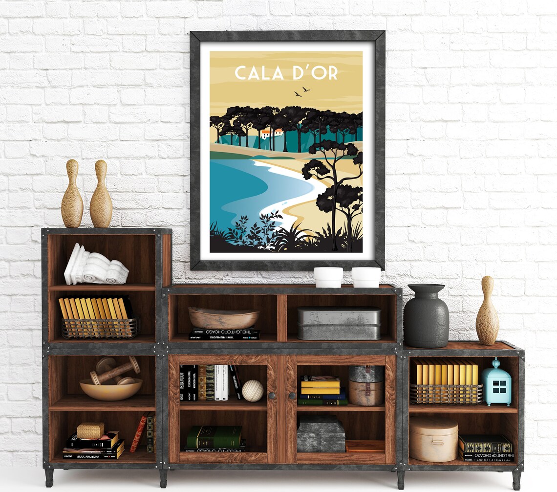 Cala Dor Mallorca Travel Poster, Majorca Print - Image 2