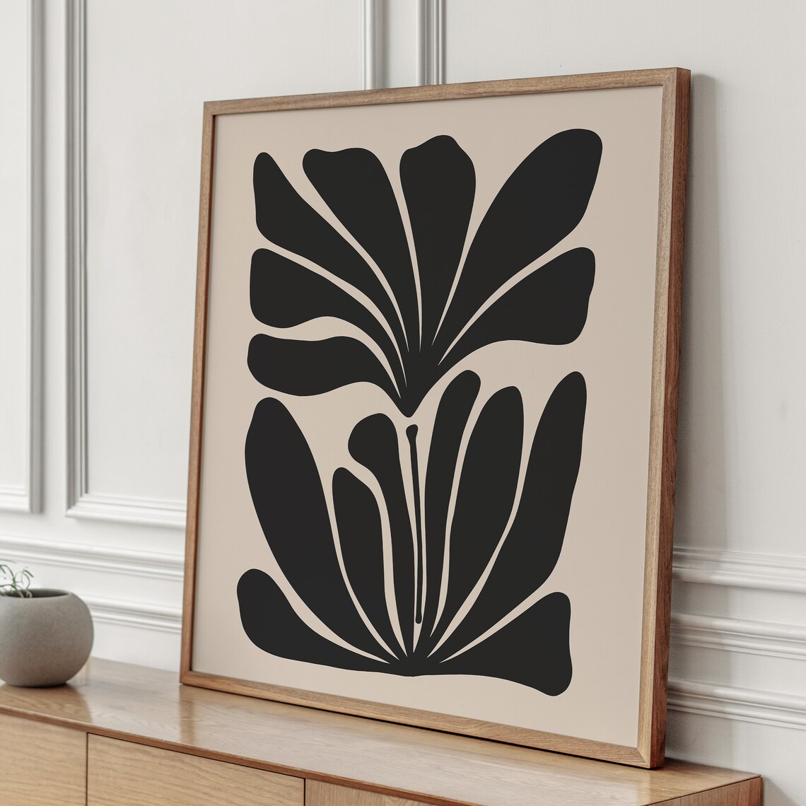 Abstract Botanical Art Print, Mid-Century Modern Decor - Image 2