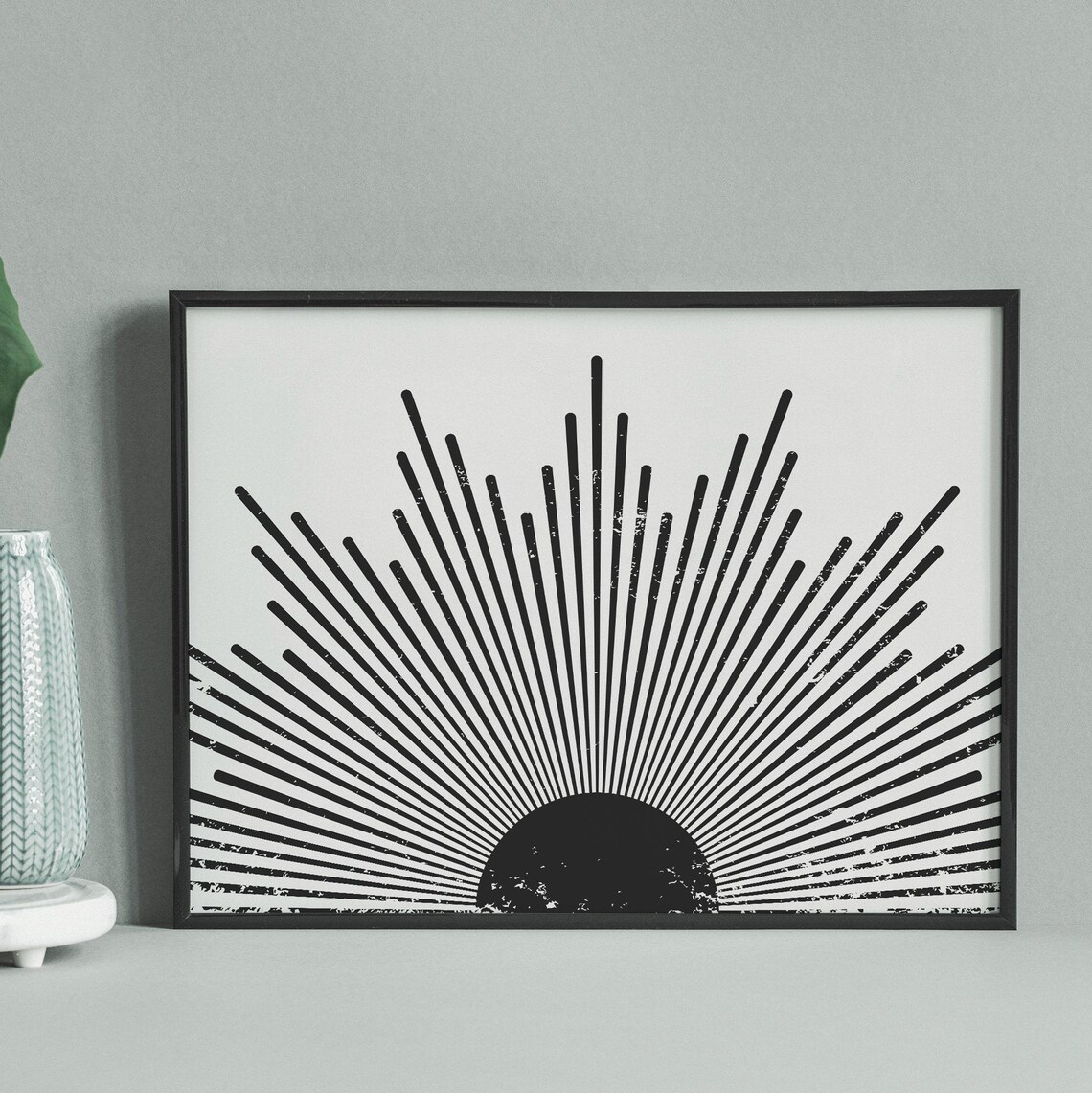 Sunburst Wall Decor, Mid-Century Modern Art Print - Image 2