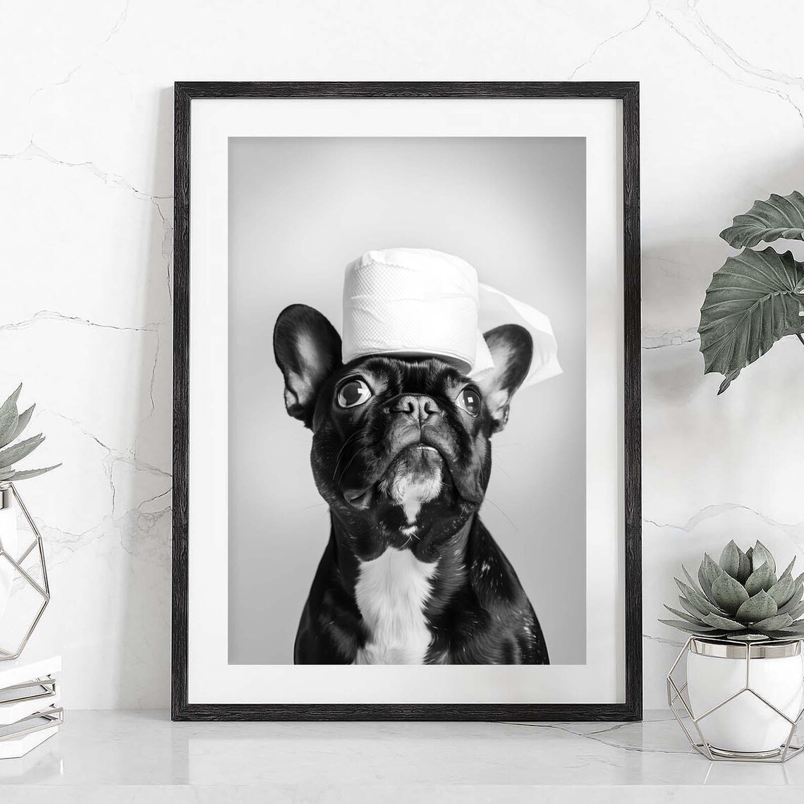 French Bulldog Funny Pet Portrait Art Print - Image 2