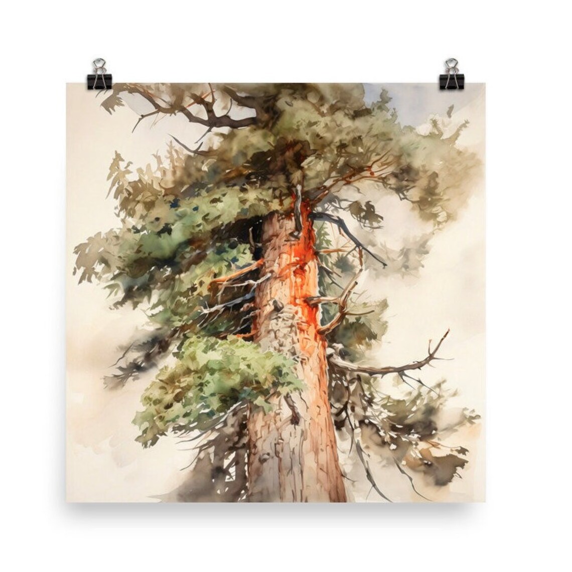 Redwood National Park Travel Poster, Watercolor Art - Image 4