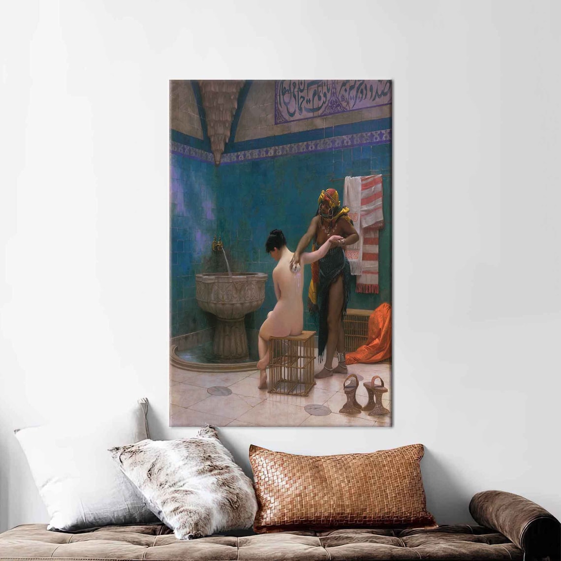 The Bath By Leon Gerome, Bathroom Wall Art Print