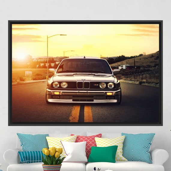 Trendy Wall Decor Car Lover Gift Modern Canvas Print Garage Art For The Home Him Housewarming