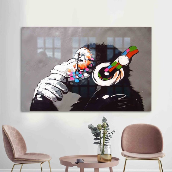 Music Chimp Street Abstract Art Print