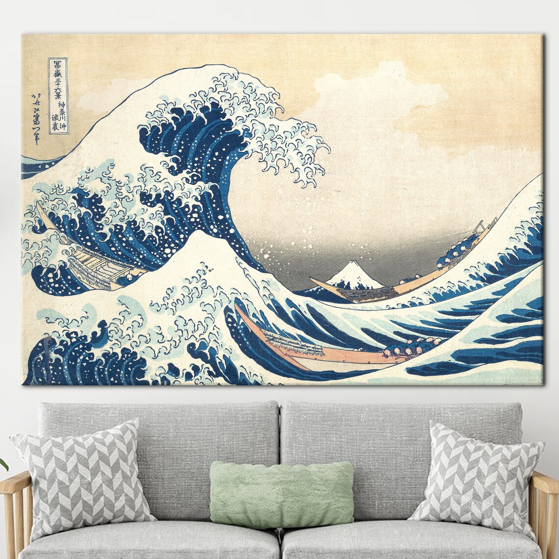 The Great Off Kanagawa Ukiyo-e Ocean Art Print