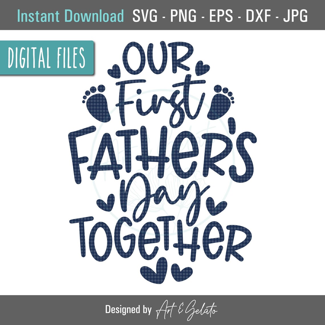 Our First Father's Day Together, New Dad Art Print