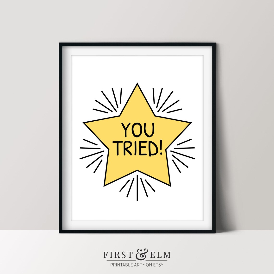 You Tried Funny Wall Art Sarcastic Poster Snarky Joke Instant