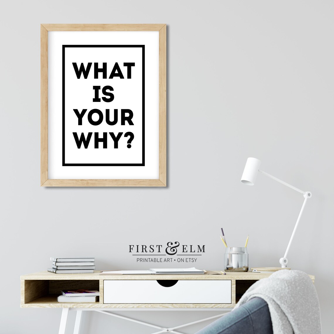 What Is Your Why Goal Inspiration Quote Poster - Image 3