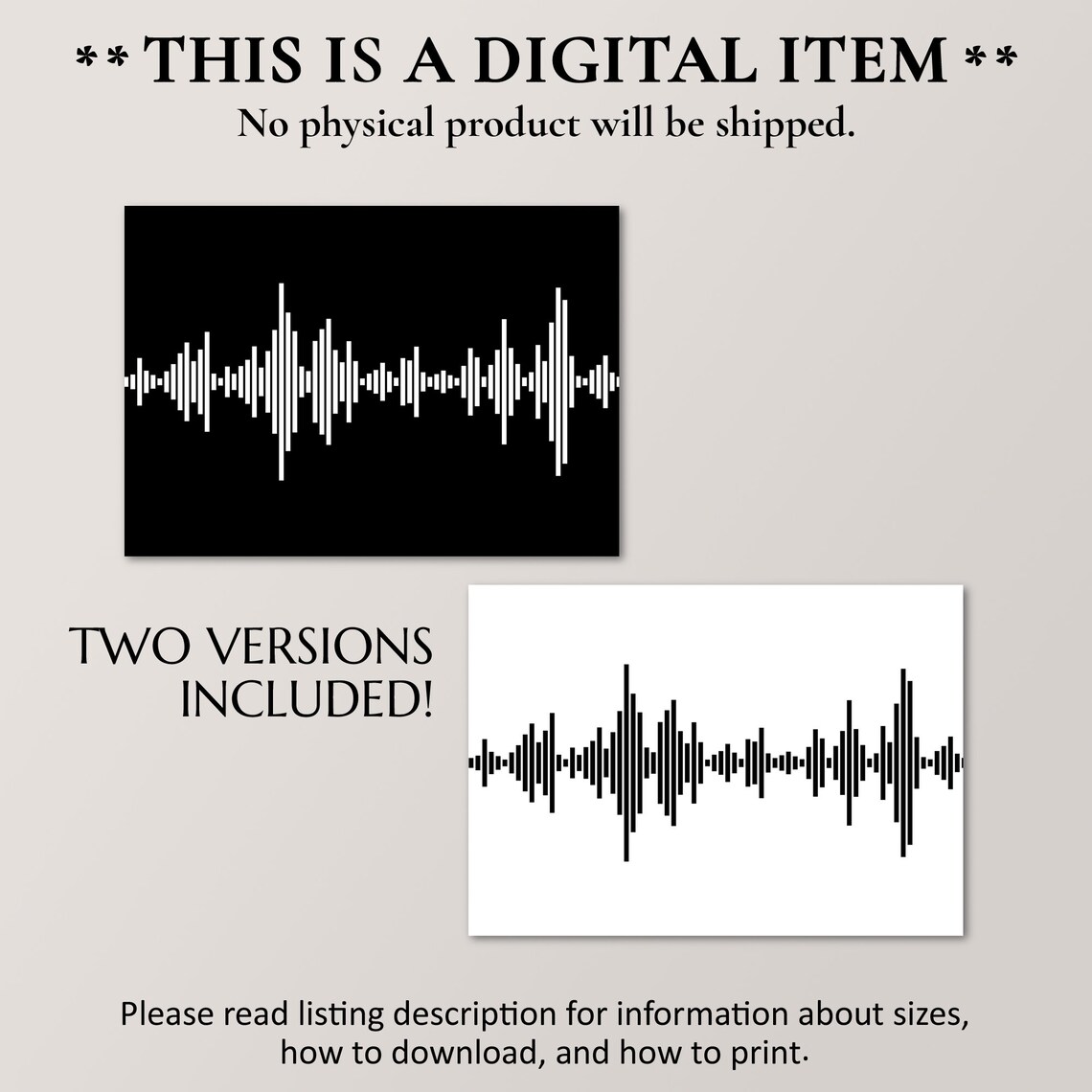 Sound Waves Minimalist Music Lover Art Print - Image 2