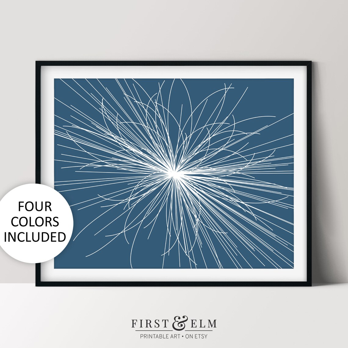 Particle Collision Physics Illustration, Abstract Science Art