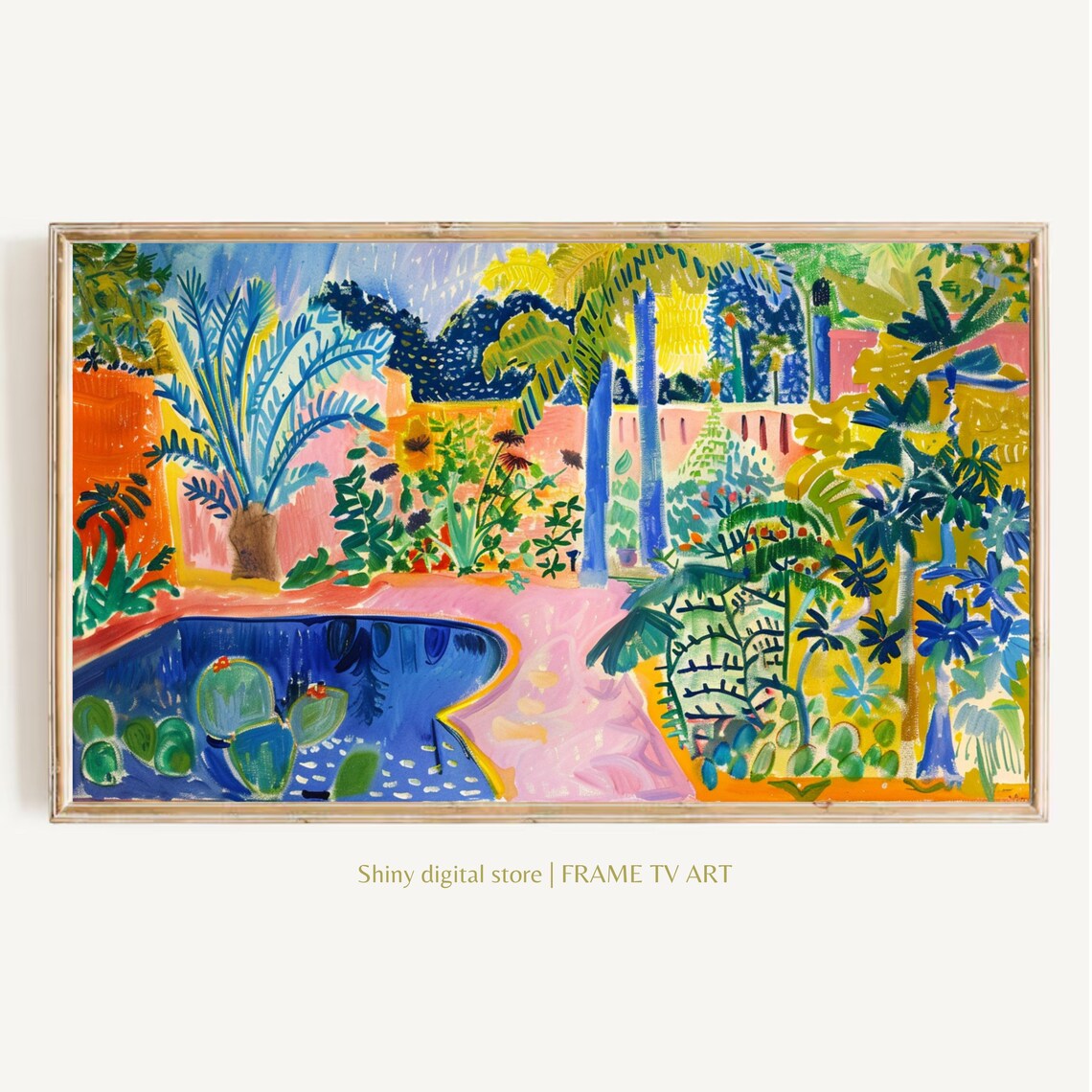 Poolside Summer Beach Art, Seasonal Decor