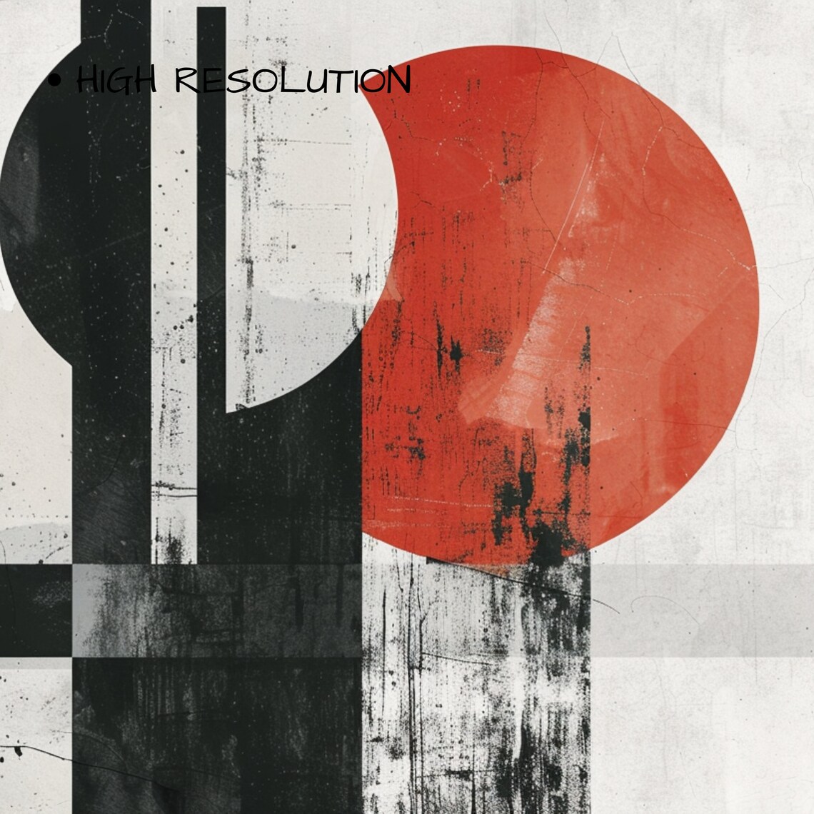 Abstract Modern Shapes, Neutral TV Art Print - Image 3