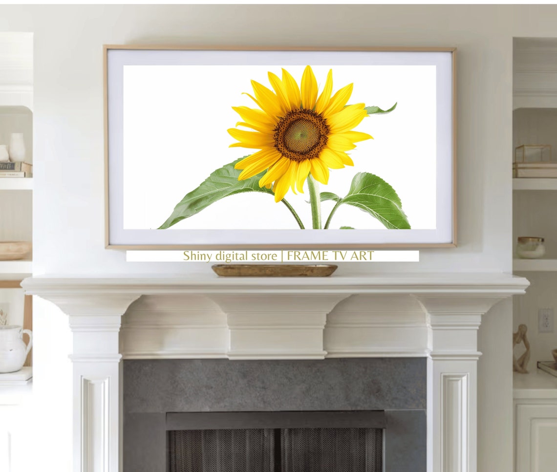 Sunflower Art Tv Sunflower Art Print Art For Tv Frame Art Tv Botanical Art Tv Art Frame Art For Tv Sunflower Photography - Image 2