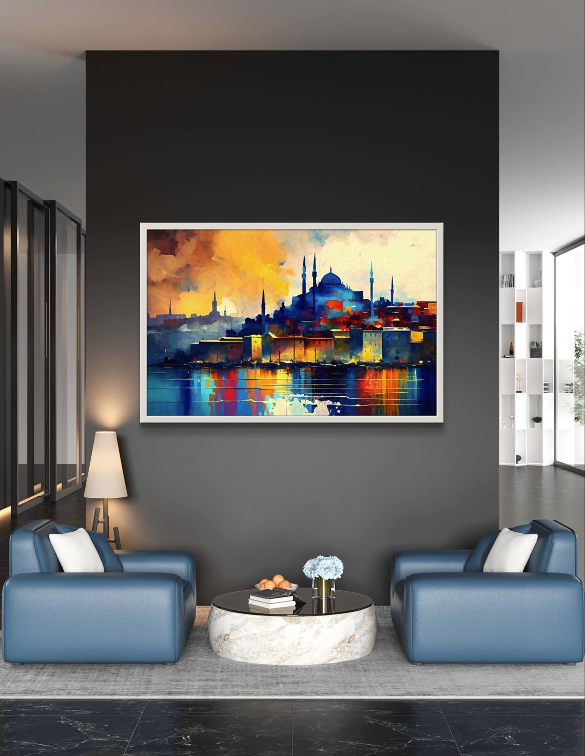 Istanbul Skyline With Hagia Sophia at Golden Dusk Turkey Poster - Image 4