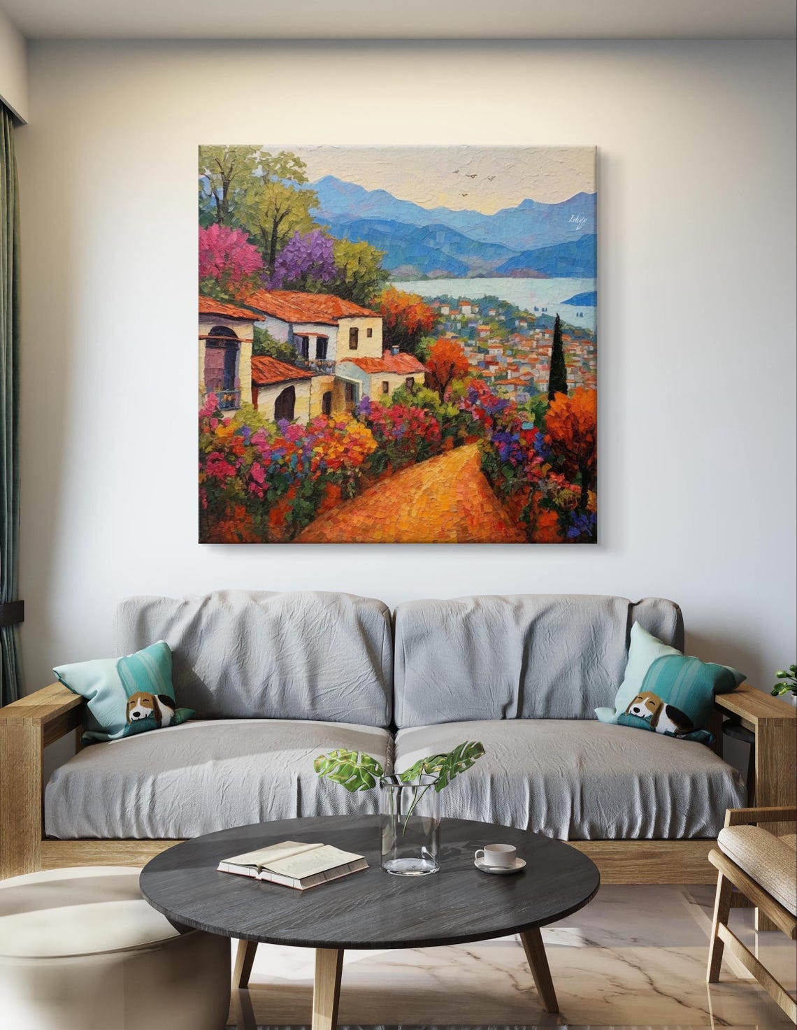 Valle de Bravo Lakeside Town Blue Mountain View Mexico Poster - Image 6