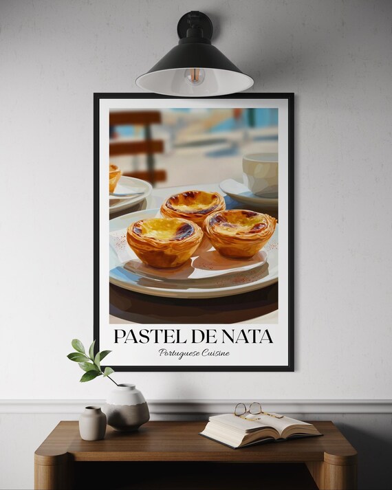 Pastel De Nata Poster, Portuguese Dessert Art Print