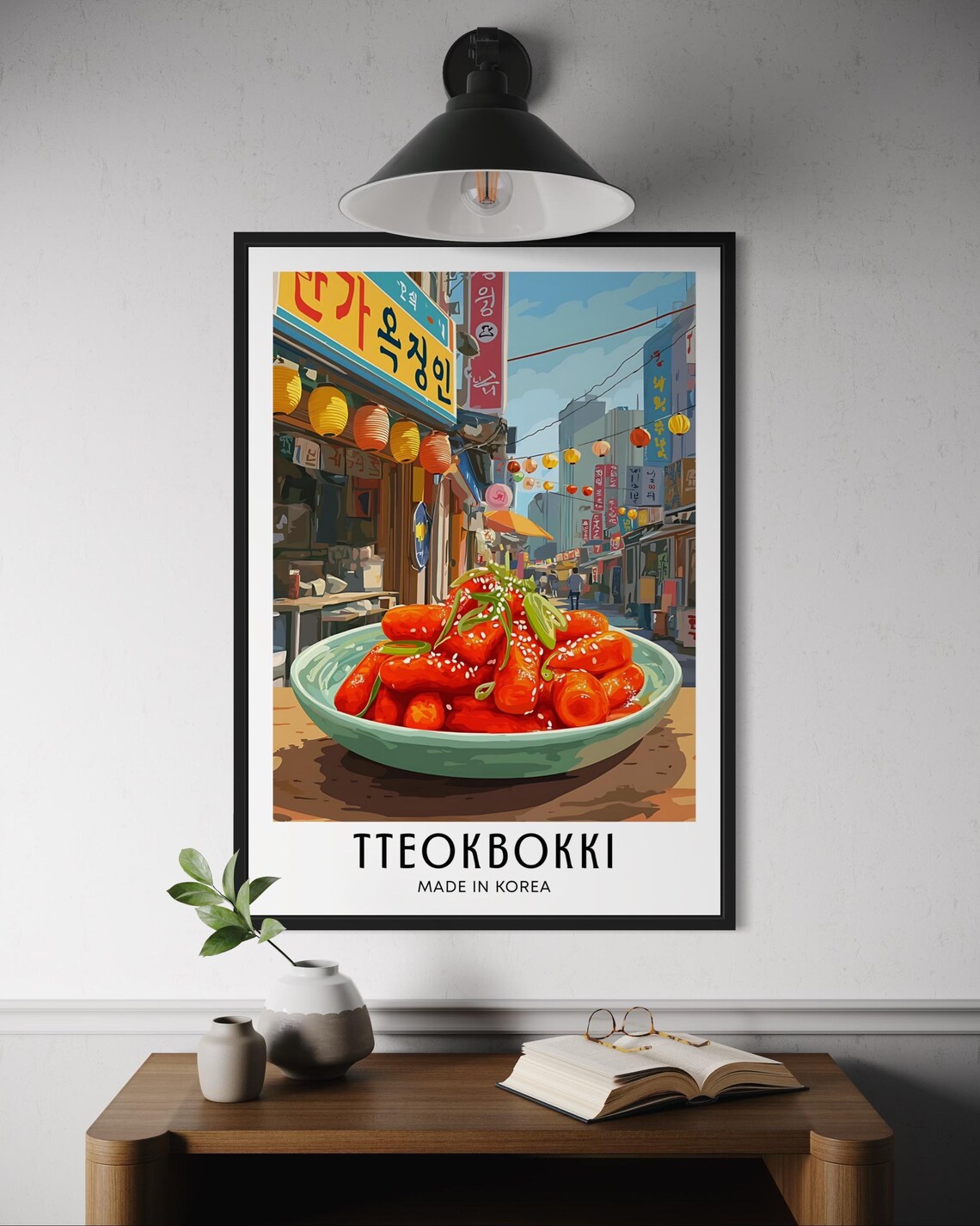 Tteokbokki Corn Dog Poster, Korean Street Food