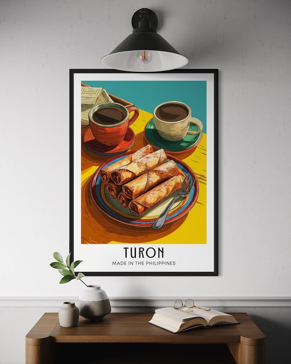 Turon Filipino Banana Spring Rolls Made In Philippines Dessert Poster