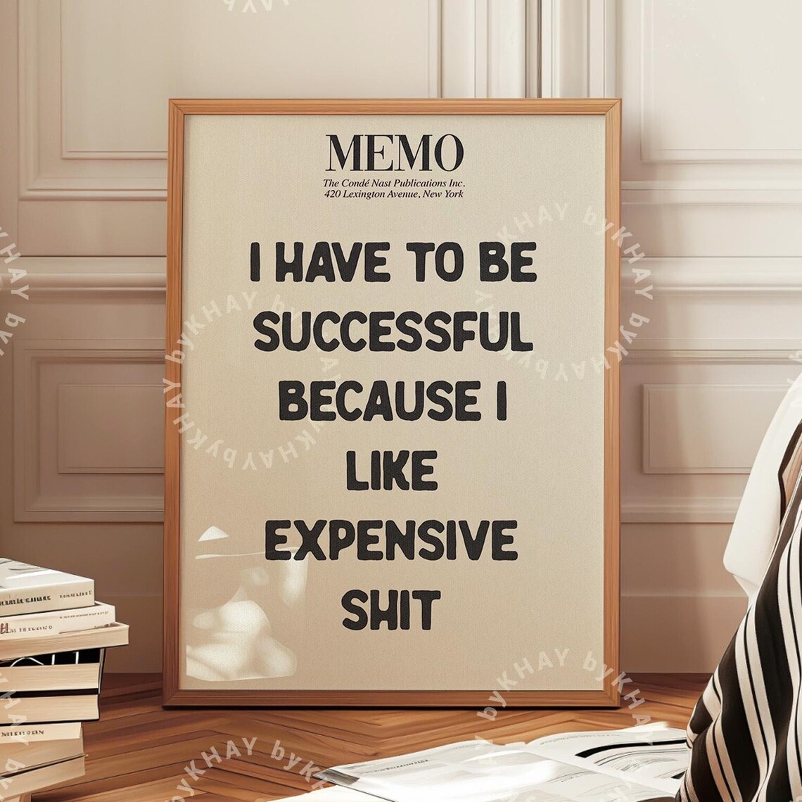 I Have To Be Successful Typography Poster