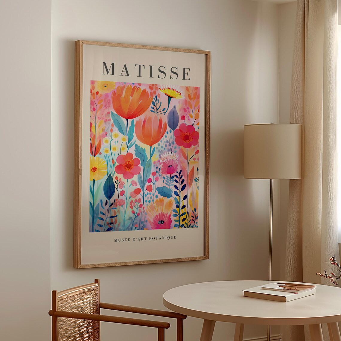 Matisse Flowers, Mid-Century Modern Wall Art - Image 2