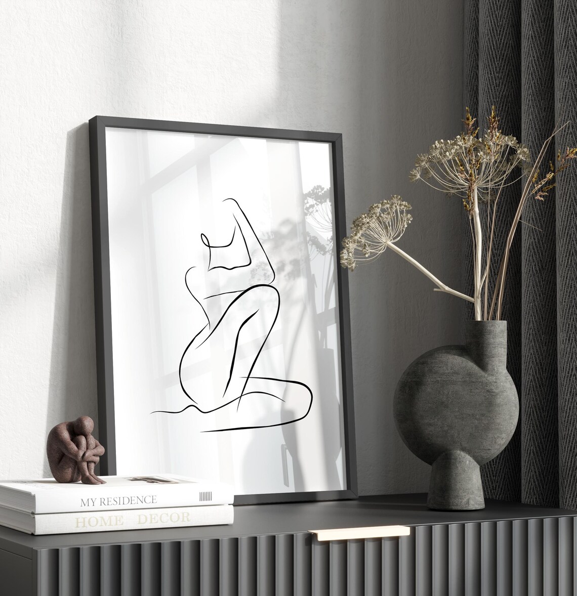 Woman Line Art, Minimalist Wall Art Print - Image 2