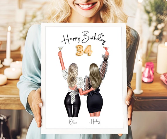 Personalized Gift Personalized Birthday Gift 34th Gift For Her Birthday Gift For Her Best Friend Gift For Birthday Sister Gift 34th Birthday