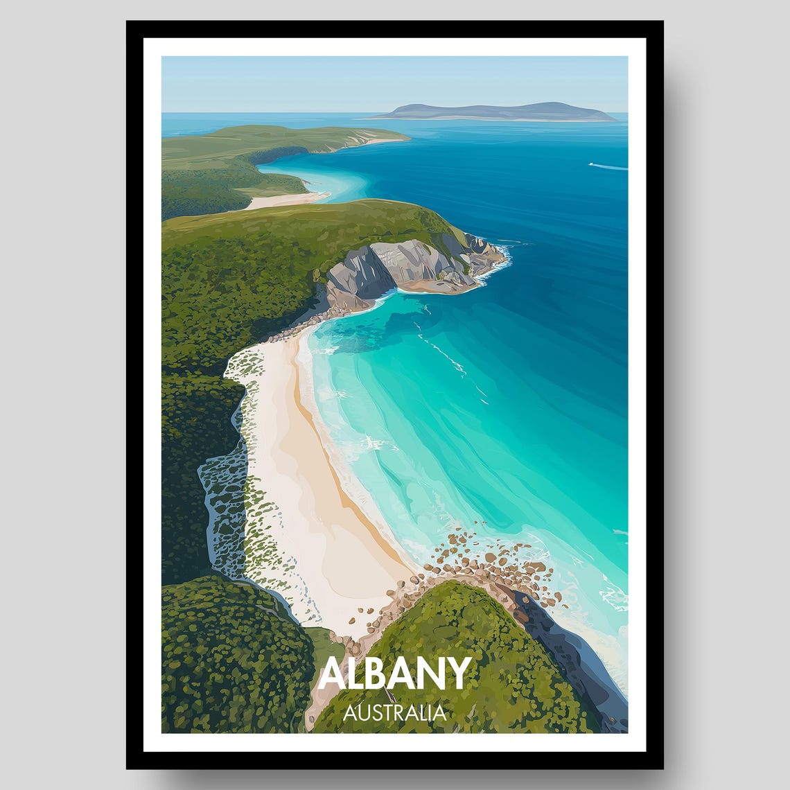 Albany, Western Australia Travel Poster